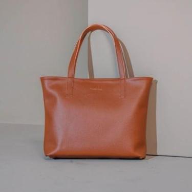 Imagem de Bolsa Shopper Espaçosa Alça De Ombro + Repartições Zíper E Bolso Interno - Viaronze-Feminino