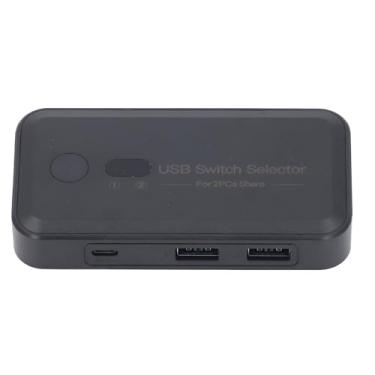 Imagem de Switch USB 3.0 2 Computadores Chave de Teclado Mouse Switch 4 Porta Compartilhamento de Seletor USB 4 Dispositivos USB, Switcher USB para Mamue Teclado Teclado Scanner Scanner