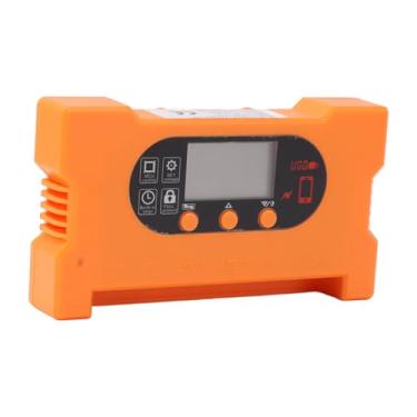 Imagem de Controlador de Carga Solar, Controlador Solar 12V 24V Dual USB Tipo C Controlador de Carga de Carregamento Rápido Com Tela LCD para Sistemas de Energia Solar (10a)