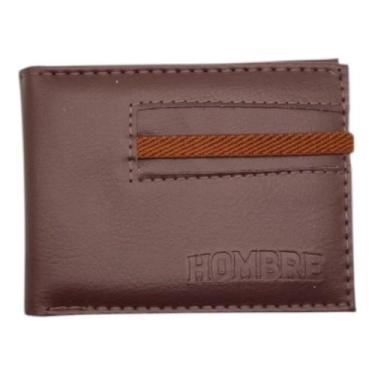 Imagem de Carteira Masculina Compacta material sintético RFID 6 Cartões CNH Nota
