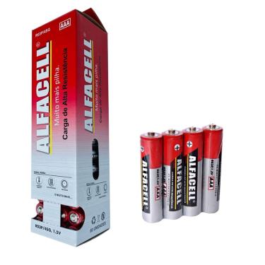 Imagem de Pilha aaa 1.5V Alfacell Caixa Tubo com 60 Unidades