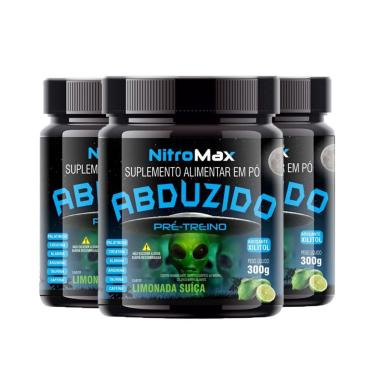 Imagem de 3x abduzido pre treino nitro max limonada suica 300G