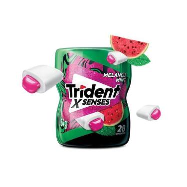 Imagem de Chiclete Trident XSenses Melancia Mint sem Açúcar Garrafa 54g