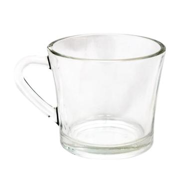 Imagem de Xícara De Vidro Para Chás Cafés Transparente Sem Pires Com 185ml