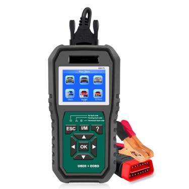 Imagem de GZLMMY Leitor de código OBDII KW470, testador de bateria e scanner de diagnóstico de sistema completo de substituição para Ford para carro universal depois de 1996
