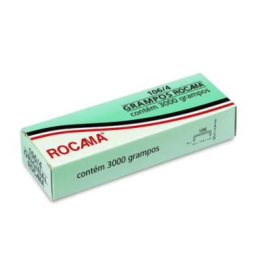 Imagem de Grampo 106/4 Galvanizado Rocama (caixa c/ 3000 grampos)