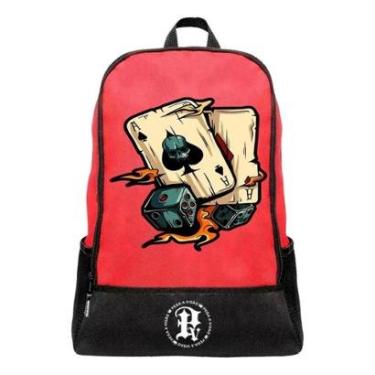 Imagem de Mochila Escolar Pega a Visão Estampado Baralho Masculina-Masculino