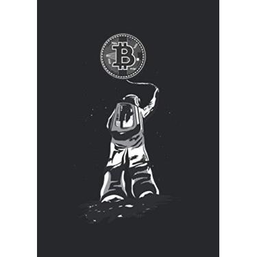 Imagem de Independently published Notizbuch A4 pontilhado, gepunktet, punktiert mit Softcover Design: Bitcoin Ballon mit Astronauten Kunst Zeichnung Kryptowährung: 120 pontos (Punktgitter) DIN A4 Seiten