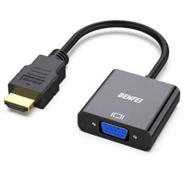 Imagem de Benfei BENFEI HDMI to VGA, Gold-Plated HDMI to VGA Adapter (Male to Female) 000155black