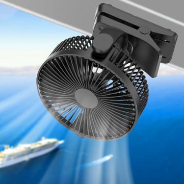 Imagem de MAGOLFIN Pequeno ventilador de cruzeiro recarregável, ventilador de mesa protable