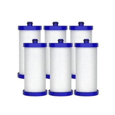 Imagem de Filtro de água para geladeira AQUACREST WF1CB, compatível com Frigidaire PureSource WFCB, RG100, NGRG2000, WF284, Kenmore 9910, 469906, 469910 (pacote com 6)