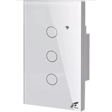 Imagem de Interruptor Inteligente 3 Botões JWCOM Smart 433mHz - Alexa, Google e Siri