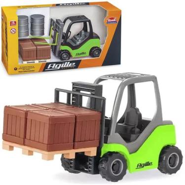 Imagem de Brinquedo Colecionável Miniatura Empilhadeira Agile Working - Genérico