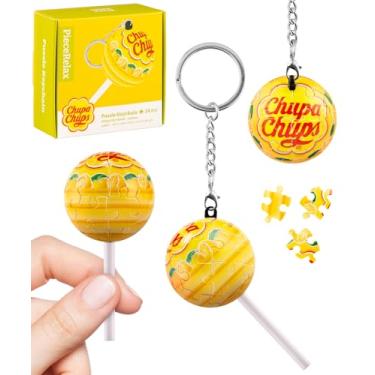 Imagem de PieceRelax Chaveiro quebra-cabeça 3D 24 peças de plástico para adultos - Chups My Flavor - limão [A3893]