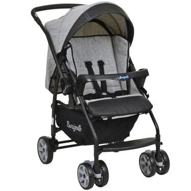 Imagem de Carrinho de Bebê para Passeio Burigotto Rio K Reversível Até 15 Kg Cinza Mescla
