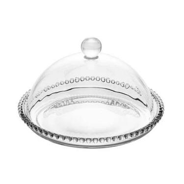 Imagem de Queijeira De Cristal Pearl Wolff 20x12cm