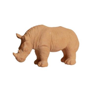 Imagem de Escultura Decorativa Rinoceronte Em Poliresina Mart 17x29cm