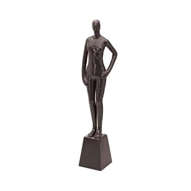 Imagem de Escultura Homem Em Cerâmica Preto Mart 44×10 Cm