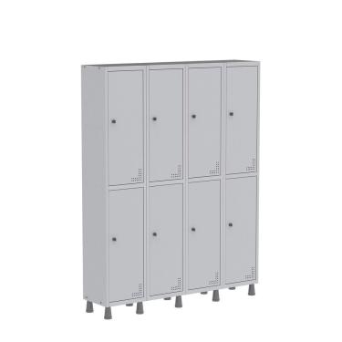 Imagem de Roupeiro Aco Light 4v 08 Portas Gr304/8 Cinza