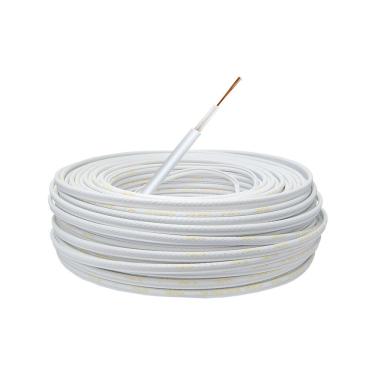 Imagem de Cabo Alta Isolacao Telecam 5mm Flexivel Branco 50m