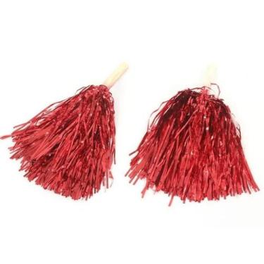 Imagem de Pompom Metalizado Acessório Para Fantasias - Abrakadabra, VERMELHO, U