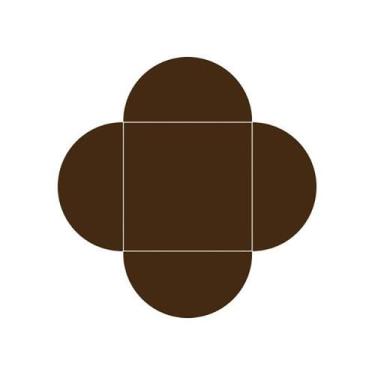 Imagem de 50 Forminha Pétala para Brigadeiro Docinho Nº4 - Curifest, Marrom