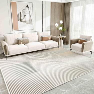 Imagem de Tapete macio para sala de estar, carpete de pelúcia, decoração aconchegante para quarto (120 cm x 200 cm/GHM-9)