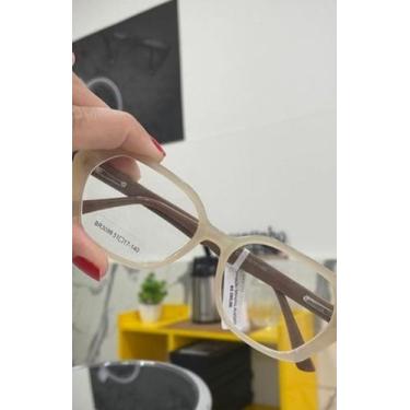 Imagem de Armação de óculos feminina transparente com marrom - pronto socorro do