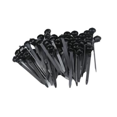 Imagem de Esquirla Kit de abraçadeira de nylon com fixação por pressão, autotravante, destacável, versátil para a indústria automotiva eletrônica, fixador fixo leve, 30 Peças