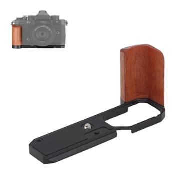 Imagem de SZZCNOX Z f Suporte de madeira em L para câmera Nikon ZF SLR, placa de liberação rápida integrada para Arca, placa de base de aderência em forma de L com acessórios de câmera de orifício rosqueado de