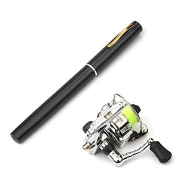 Imagem de Qudai 1 M / 1.4 M Caneta De Pesca Dobrável de Bolso Reel Combo Mini Caneta Kit De Pesca Pólo Vara De Pesca Telescópica Spinning Reel Combo Kit