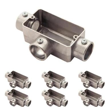 Imagem de 7 Condulete Tipo T 3/4 S/rosca S/placa em Alumínio Sieg