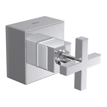 Imagem de Acabamento Registro de Gaveta 1.1/4" e 1.1/2" Duna Quadratta Cromado -