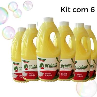 Imagem de Kit 6 Pasta Pinho de 2Litros para Limpeza Pesada da sua casa - CasaCle