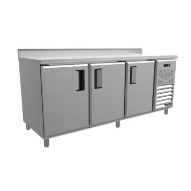 Imagem de Balcão de Encosto Refrigerado Venâncio 2m Linha Prime 220V Borda Espel