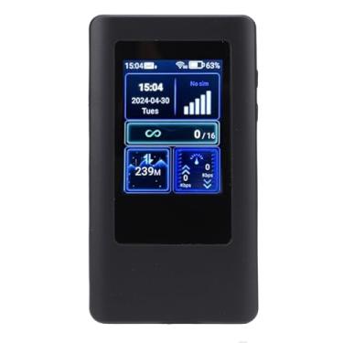 Imagem de Sanpyl 5G Mobile WiFi Hotspot, Wi -Fi Portátil Support 16 Dispositivos Conectados, 2,4 GHz de 5 GHz de Banda Dupla Sem Fio WiFi Router Com 4200mAh Battery, para Viagens de Negócios de