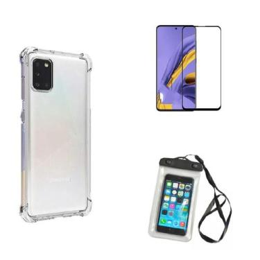 Imagem de Kit Capa a Prova D'água Samsung Galaxy M31 + Capa + Película Vidro