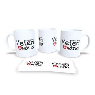 Imagem de Caneca medicina veterinária, cursos universitários, profissões (7254)