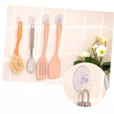 Imagem de Ventosas com Gancho  Ideal para Pendurar Utensílios! (Kit com 8 Unidad