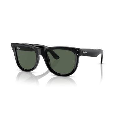 Imagem de Óculos de Sol Ray-Ban Wayfarer Reverse 0RBR0502S 6677VR Tam 53 / Preto - Lentes Verde Escuro