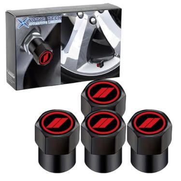 Imagem de x xotic tech // Tampas de tampa de haste de válvula de pneu Slash compatíveis com Dodge Challenger Charger Durango Avenger SRT Hornet R/T Dart Journey Magnum Nitro Caliber, conjunto de tampas de