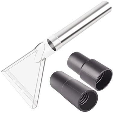 Imagem de RosyOcean Varinha de mão para limpeza de carpetes e estofados com visualização de cabeça grande, ferramenta manual de cabeça de aspirador de pó para montagem em caminhão e aspirador de pó portátil