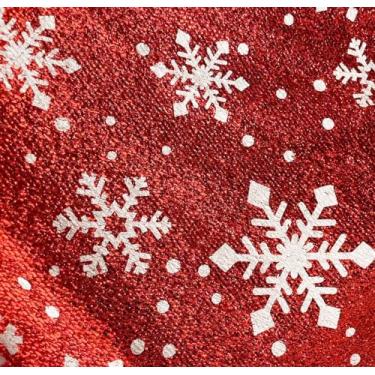 Imagem de YYCRAFT Tecido Lurex de tinsel cintilante por The Yard Stretch Metallic Glitter Lametta Shimmer Material 150 cm de largura 5 jardas, decoração de Natal