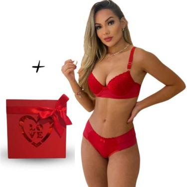 Imagem de Kit Presente Conjunto Luxo Sensual e Caixa de Presente Love - Sou Gata