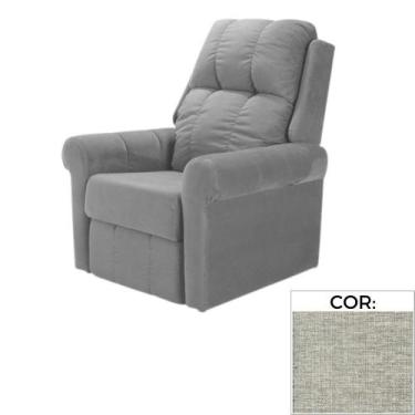 Imagem de Poltrona Reclinável MH-1216 Herval Estofada com Massageador Cinza B