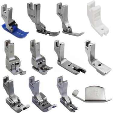 Imagem de Kit Calcador Pézinho Acessorios Costura Reta Industrial 12pç - Evolver