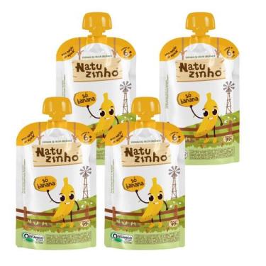 Imagem de Kit Papinha Organica Natuzinho Banana Bebe 4 unidades