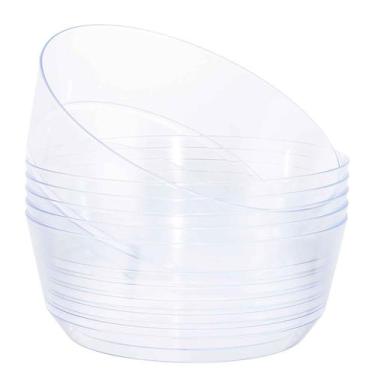 Imagem de Taças de servir Hioasis, pacote com 8, 3,8 L, plástico transparente de