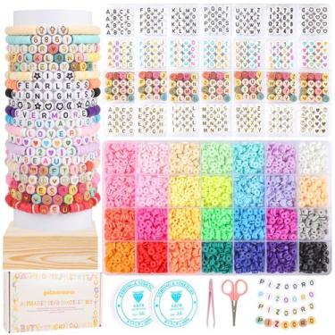 Imagem de Kit de fabricação de pulseiras Friendship Pizooro com contas de argila