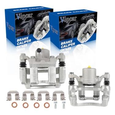 Imagem de VIPCAR Conjunto de pinça de freio a disco traseiro com suporte – Compatível com Hyundai Sonata 2011-2015, Kia Optima 2011-2015 – Substitui 58311-3QA10 e 58310-3QA10 – Traseira esquerda e direita